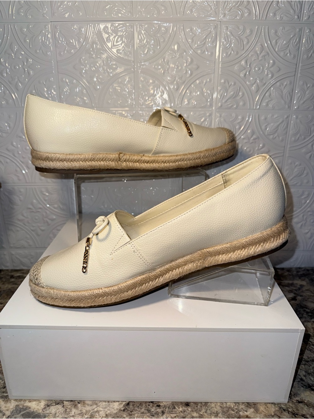 NWOB Guess Leather Espadrilles